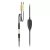 Headset Hama HS-P350 V2 com fios arco de cabeça escritório/callcenter preto