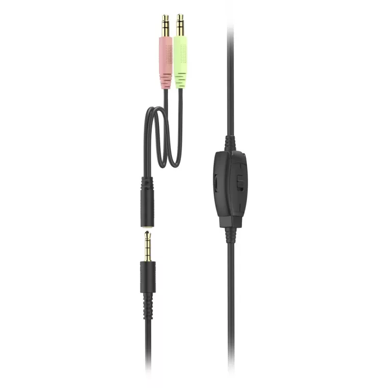 Headset Hama HS-P350 V2 com fios arco de cabeça escritório/callcenter preto