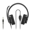 Headset Hama HS-P350 V2 com fios arco de cabeça escritório/callcenter preto