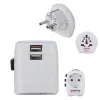 Fonte de alimentação USB Hama World Travel Pro Light universal branca