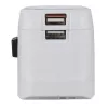 Fonte de alimentação USB Hama World Travel Pro Light universal branca