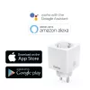 Hama Mini ficha inteligente WiFi 00176573, 16 A, 3680 W, branco