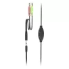 Headset Hama HS-P150 V2 com fios arco de cabeça escritório/callcenter preto