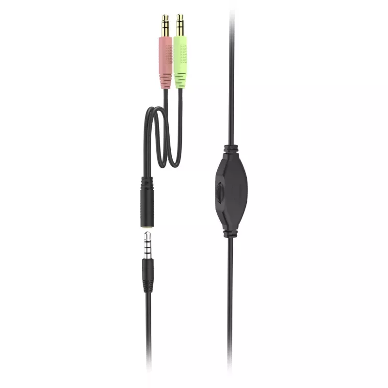 Headset Hama HS-P150 V2 com fios arco de cabeça escritório/callcenter preto