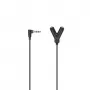Cabo de áudio Hama 00205190 0,2 m 3,5 mm ficha para 2 x 3,5 mm conector fêmea preto