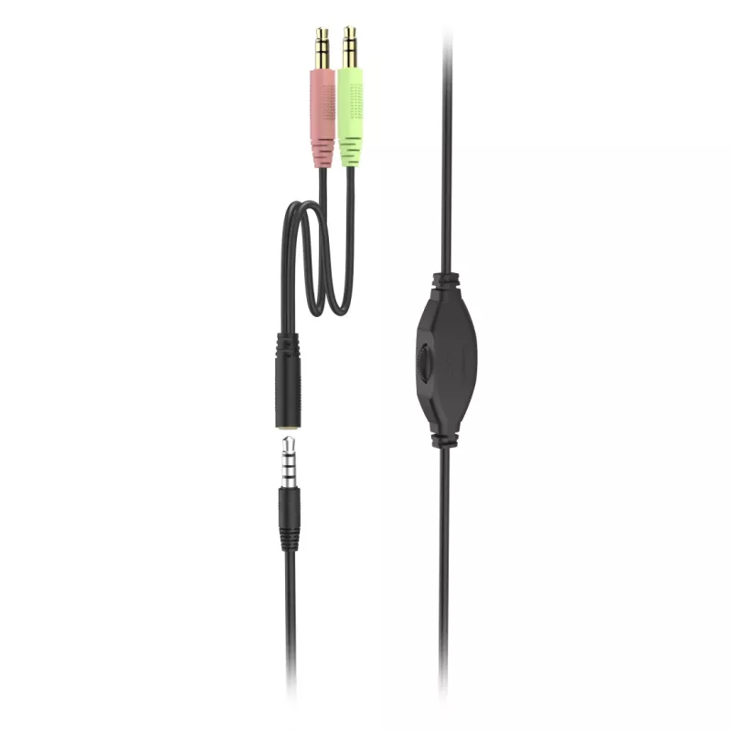 Headset Hama HS-P100 V2 com fios arco de cabeça escritório/callcenter preto, prateado