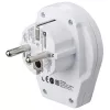 Adaptador de ficha USB Hama mundo-para-europa universal branco