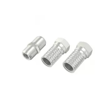 Ficha coaxial Hama 00205203 tipo F 3 unid.
