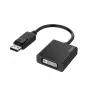Adaptador de cabo de vídeo Hama 00200336 DisplayPort DVI-I preto