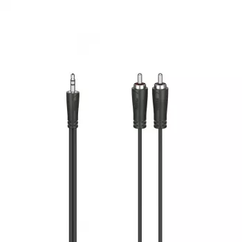 Cabo de áudio Hama 00205110 1,5 m 3,5 mm 2 x RCA preto