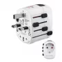 Adaptador de corrente universal Hama World Travel Pro branco