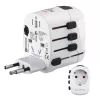 Adaptador de corrente universal Hama World Travel Pro branco