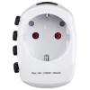 Adaptador de corrente universal Hama World Travel Pro branco