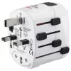 Adaptador de corrente universal Hama World Travel Pro branco