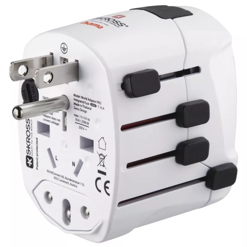 Adaptador de corrente universal Hama World Travel Pro branco