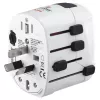 Adaptador de corrente universal Hama World Travel Pro branco