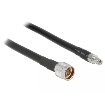 Cabo coaxial DeLOCK 1 m N/RP-SMA CFD400 LLC400 preto