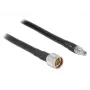 Cabo coaxial DeLOCK 1 m N/RP-SMA CFD400 LLC400 preto