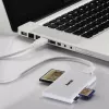 Leitor de cartões múltiplos Hama USB 3.0, SD/microSD/CF/MS, branco