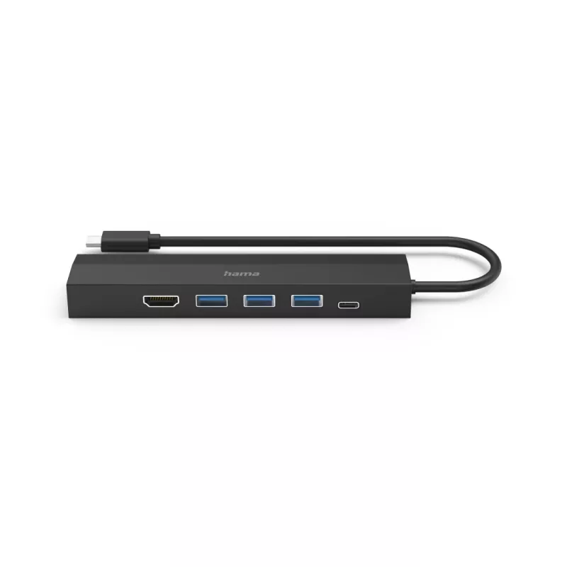 Hama 00200144 hub de interface USB 3.2 Gen 1 (3.1 Gen 1) Type-C 5000 Mbit/s preto