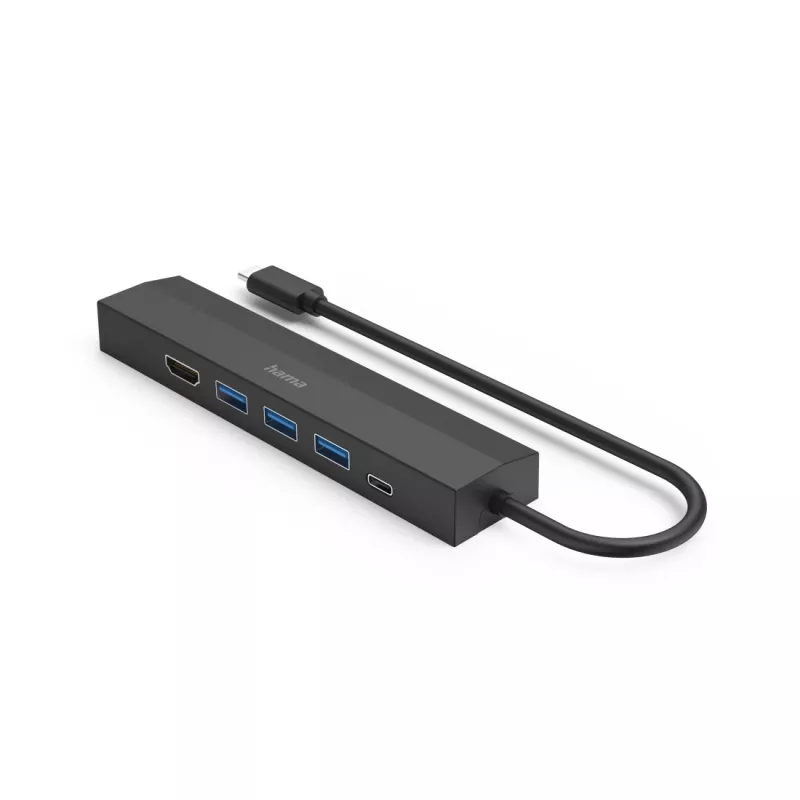 Hama 00200144 hub de interface USB 3.2 Gen 1 (3.1 Gen 1) Type-C 5000 Mbit/s preto