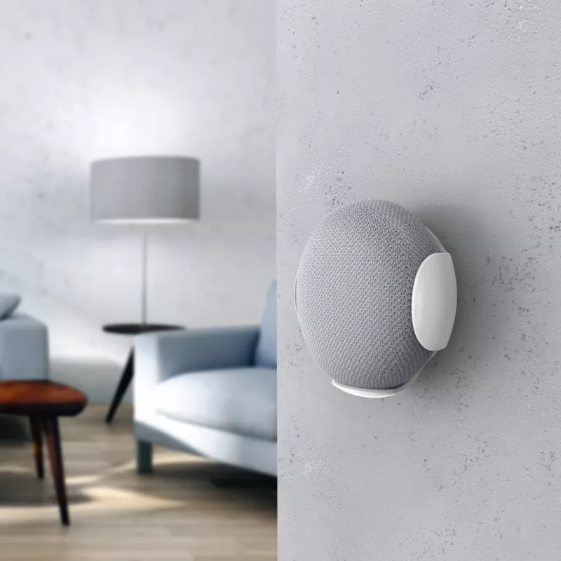 Hama 00181531 suporte de parede para Google Home/Nest Mini, branco