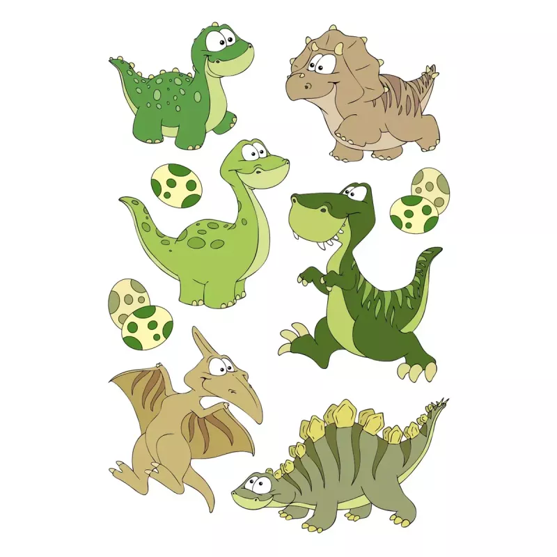 Autocolante decorativo HERMA 15512 Multicolor Dinossauro 9 unid.
