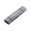 Leitor de cartões Equip com Hub USB 3.0, OTG, MicroSD (TransFlash), MicroSDHC, SD, SDHC, Cinzento, CE & RoHS, USB 3.2 Gen 1 (3.1 Gen 1) Type-A/Type-C, 202 mm, 12 mm