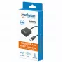 Cabo USB-A para HDMI Manhattan, 1080p@60Hz, Converte sinal USB 3.2 Gen1 (também conhecido como USB 3.0) em HDMI, 15 cm, Preto, Macho para fêmea, Três anos de garantia