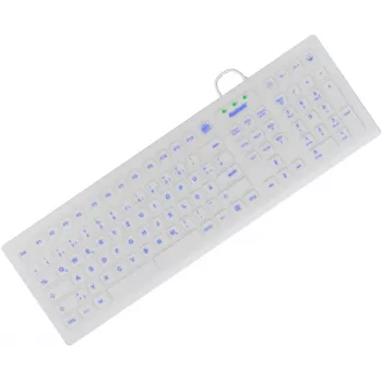 KeySonic KSK-8031INEL-Wh (DE) Teclado Industrial USB QWERTZ alemão branco
