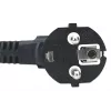 Manhattan Cabo de alimentação, ficha europeia de 2 polos (CEE 7/4 Schuko) para conector fêmea C13 (conector de aparelho), 1,8 m, 16 A, preto, garantia vitalícia