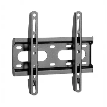 Manhattan Suporte de parede para TV e monitores (fixo, ultraplano), para ecrãs de 23 polegadas a 42 polegadas, compatibilidade VESA: todos entre 75 x 75 mm e 200 x 200 mm – verifique as dimensões dos quatro orifícios de fixação na parte traseira do ecrã para garantir que encaixa, máx. 45 kg, preto, suporte