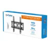 Manhattan Suporte de parede para TV e monitores (fixo, ultraplano), para ecrãs de 23 polegadas a 42 polegadas, compatibilidade VESA: todos entre 75 x 75 mm e 200 x 200 mm – verifique as dimensões dos quatro orifícios de fixação na parte traseira do ecrã para garantir que encaixa, máx. 45 kg, preto, suporte