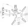 Equip 650328 Suporte de parede para TV de canto Full-Motion 23 polegadas-55 polegadas