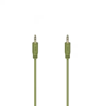 Hama Cabo de áudio Flexi-slim 0,75 m 3,5 mm verde ficha para ficha