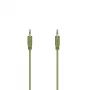 Hama Cabo de áudio Flexi-slim 0,75 m 3,5 mm verde ficha para ficha