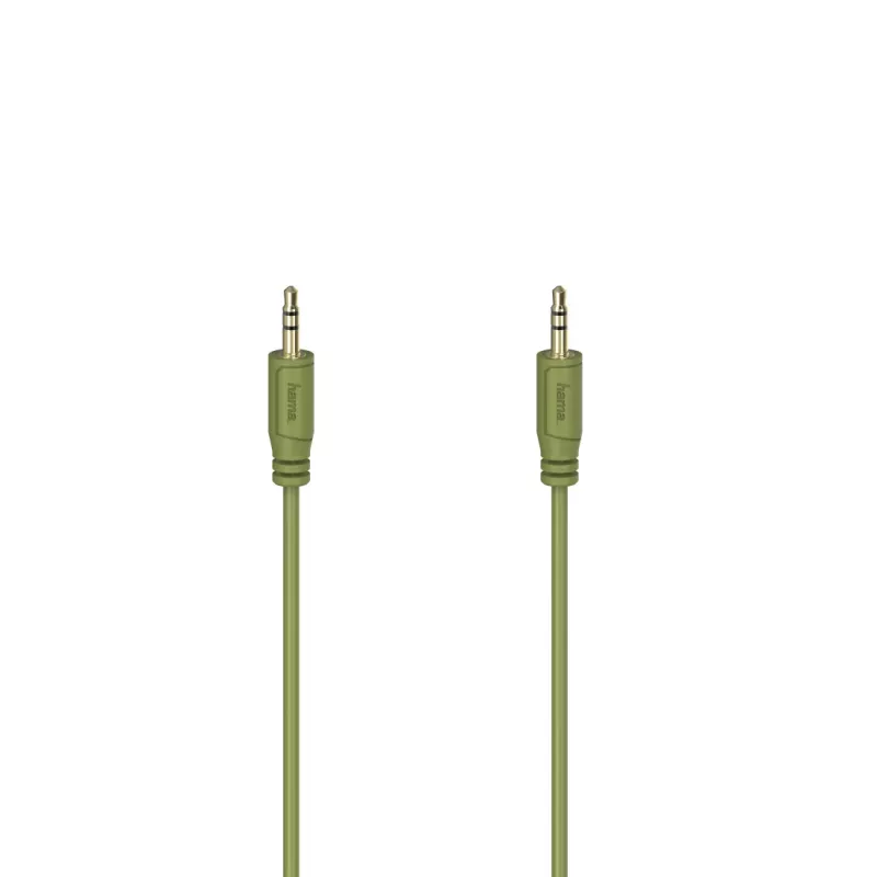 Hama Cabo de áudio Flexi-slim 0,75 m 3,5 mm verde ficha para ficha