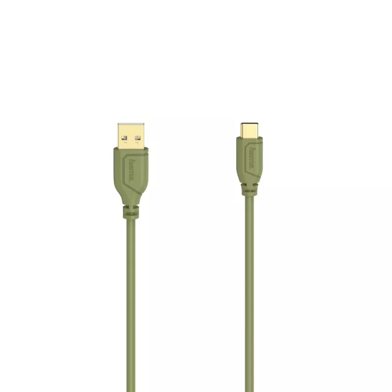 Hama Cabo USB Flexi-slim USB 2.0 0,75 m USB C USB A verde