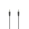 Hama Cabo de áudio Flexi-slim 0,75 m 3,5 mm preto ficha para ficha banhado a ouro