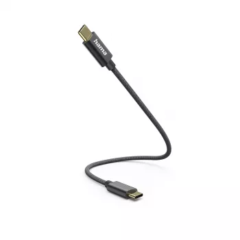 Cabo USB Hama 00201604 USB 2.0 0,2 m USB C preto