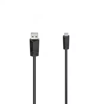 Cabo USB Hama 00200606 USB 2.0 1,5 m Mini-USB B USB A preto