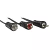Cabo de áudio Hama 00205111 3 m 3,5 mm 2 x RCA preto