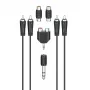 Cabo de áudio Hama 00205175 2,5 m 2x ficha RCA preto