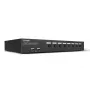 Lindy 39540 comutador KVM de 8 portas DisplayPort 1.2, USB 2.0 e áudio, 1 utilizador local, montável em rack, preto