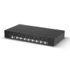Lindy 39540 comutador KVM de 8 portas DisplayPort 1.2, USB 2.0 e áudio, 1 utilizador local, montável em rack, preto