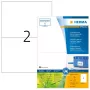 Etiquetas de impressora autoadesivas HERMA 10737 branco 21x14,8 cm 160 etiquetas