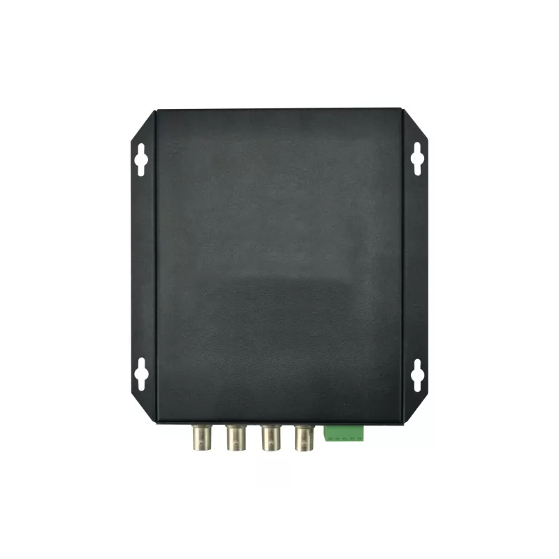 Transmissor AV LevelOne extensor de 4 canais BNC sobre fibra ótica kit 20 km