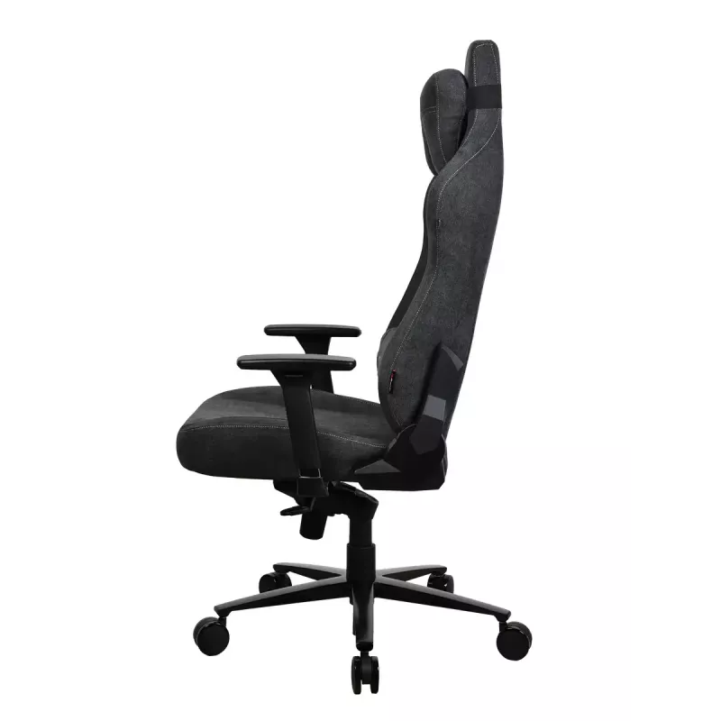 Cadeira gaming Arozzi Vernazza XL Softfabric cinzento-escuro design ergonómico