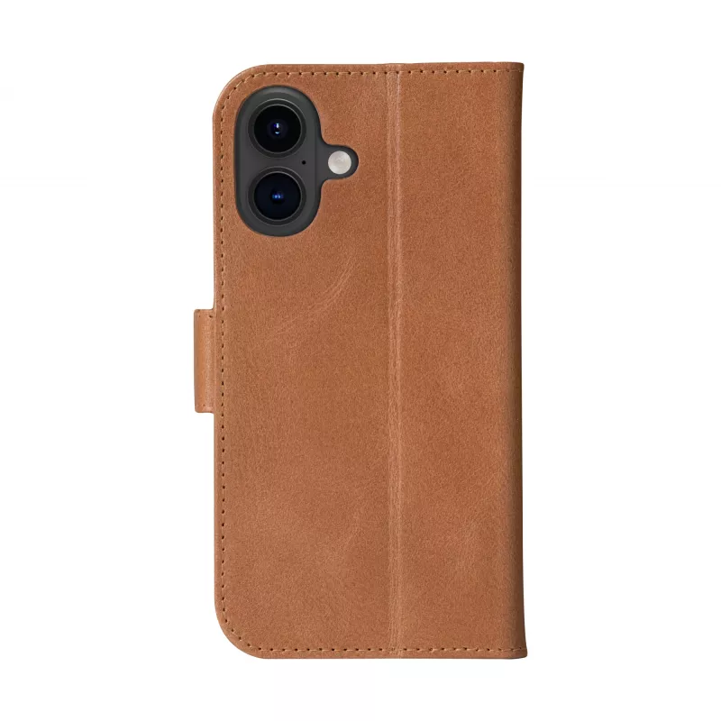 Capa folio dbramante1928 Copenhagen iPhone 16 Tan 3 bolsos para cartões