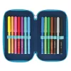Herlitz TriCase Dip Dye 31 peças azul turquesa poliéster 190x115x70 mm